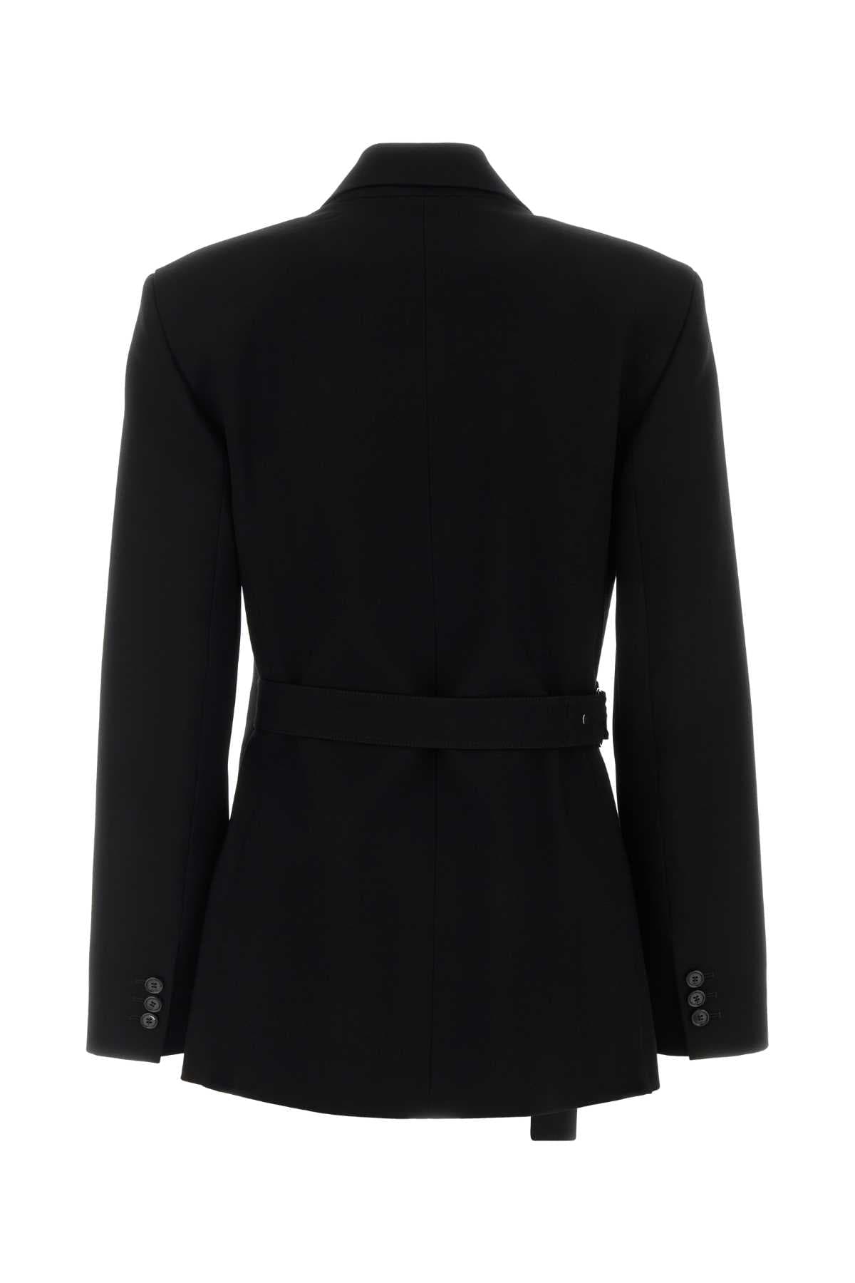 Black wool blazer - мініатюра 2