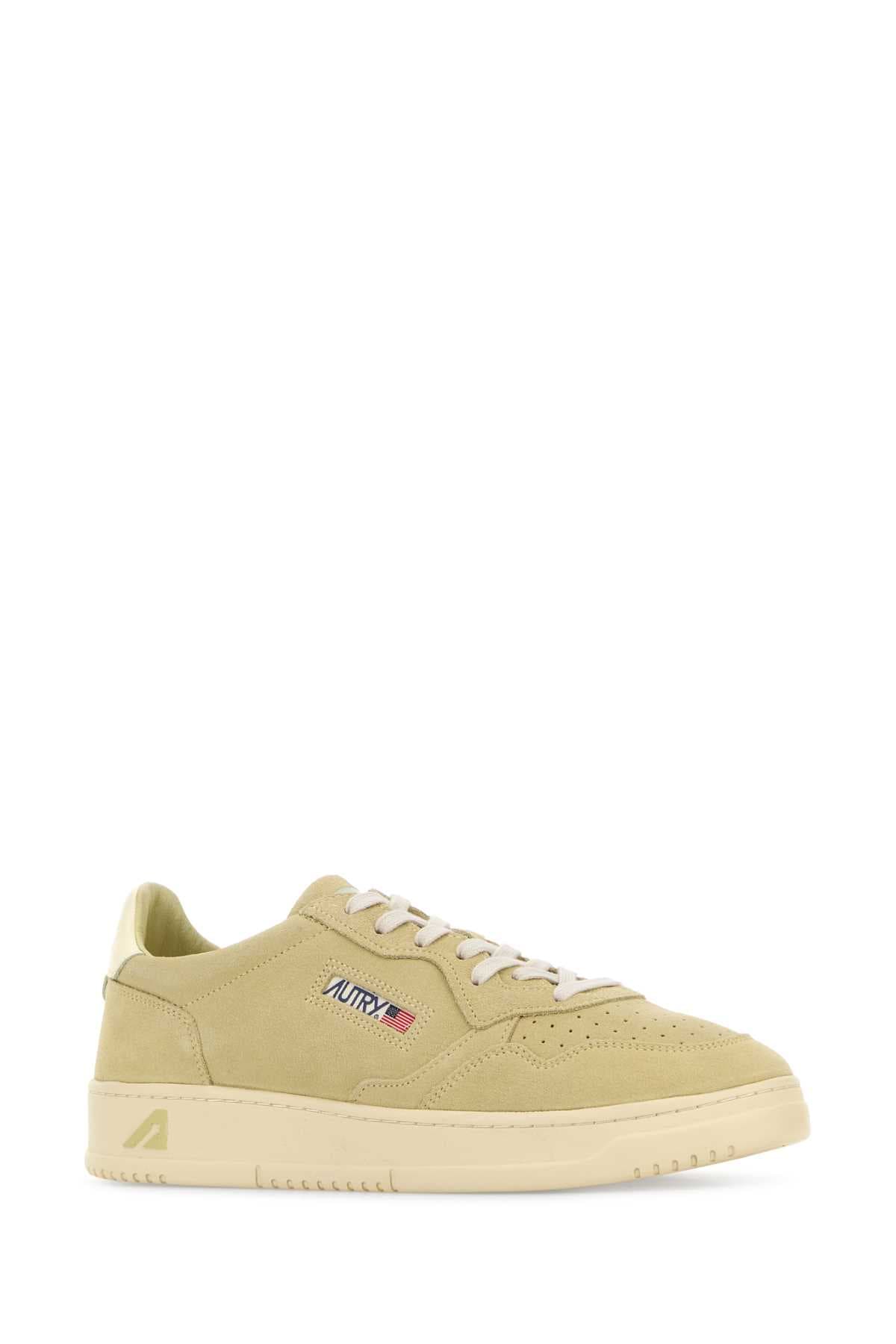 Pistachio green suede Medalist sneakers - мініатюра 2