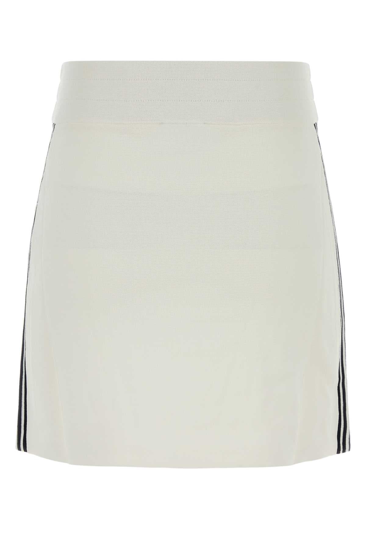 White knit mini skirt - мініатюра 2