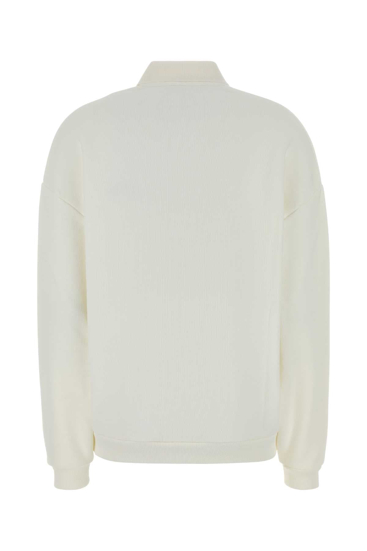 White cotton polo shirt - мініатюра 2