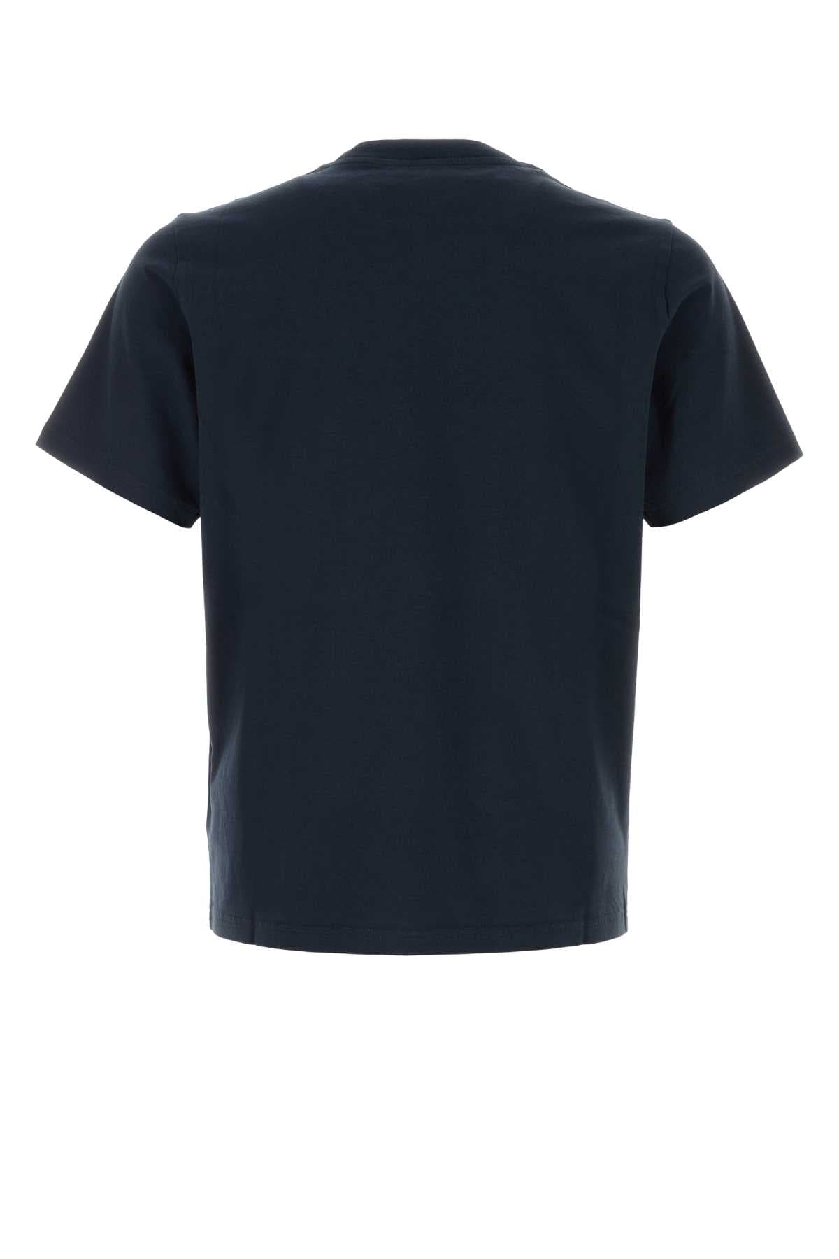Dark blue cotton t-shirt - мініатюра 2