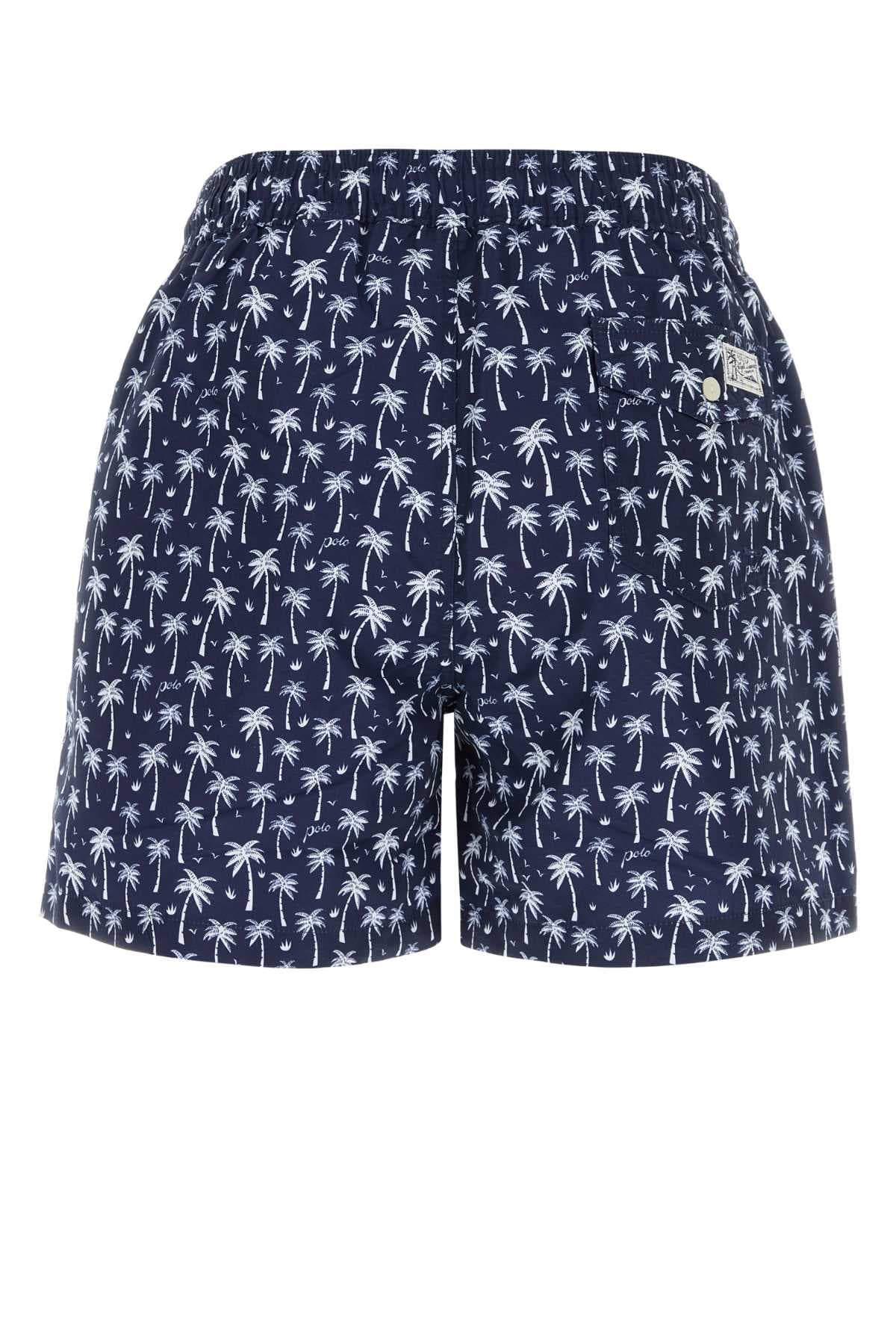 Printed polyester swimming shorts - мініатюра 2
