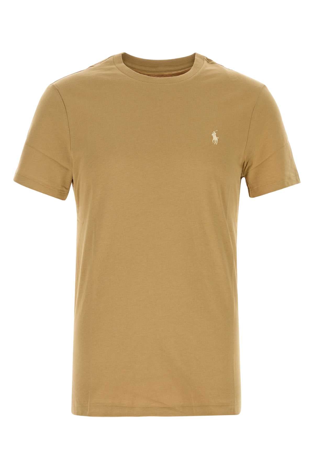 Camel cotton t-shirt