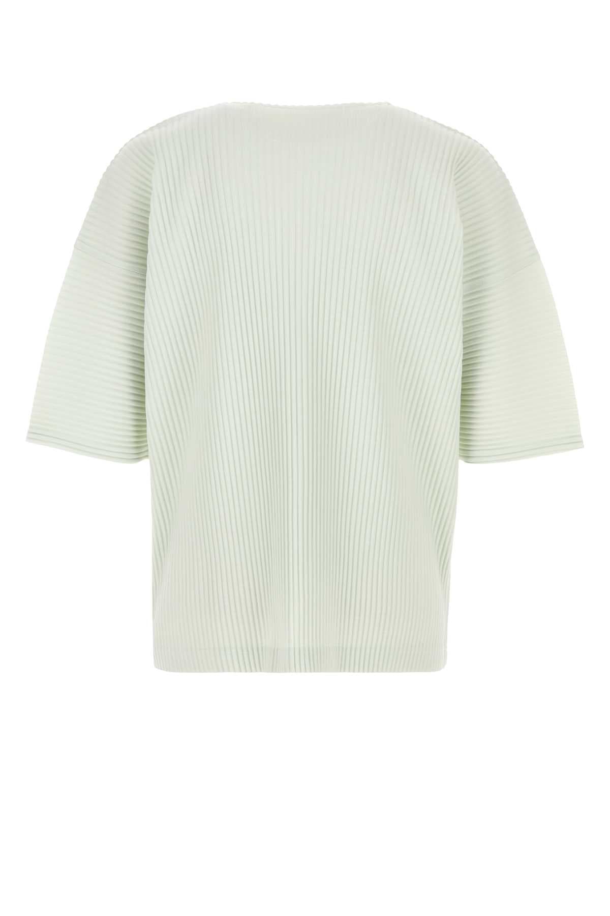 Mint green polyester t-shirt - мініатюра 2