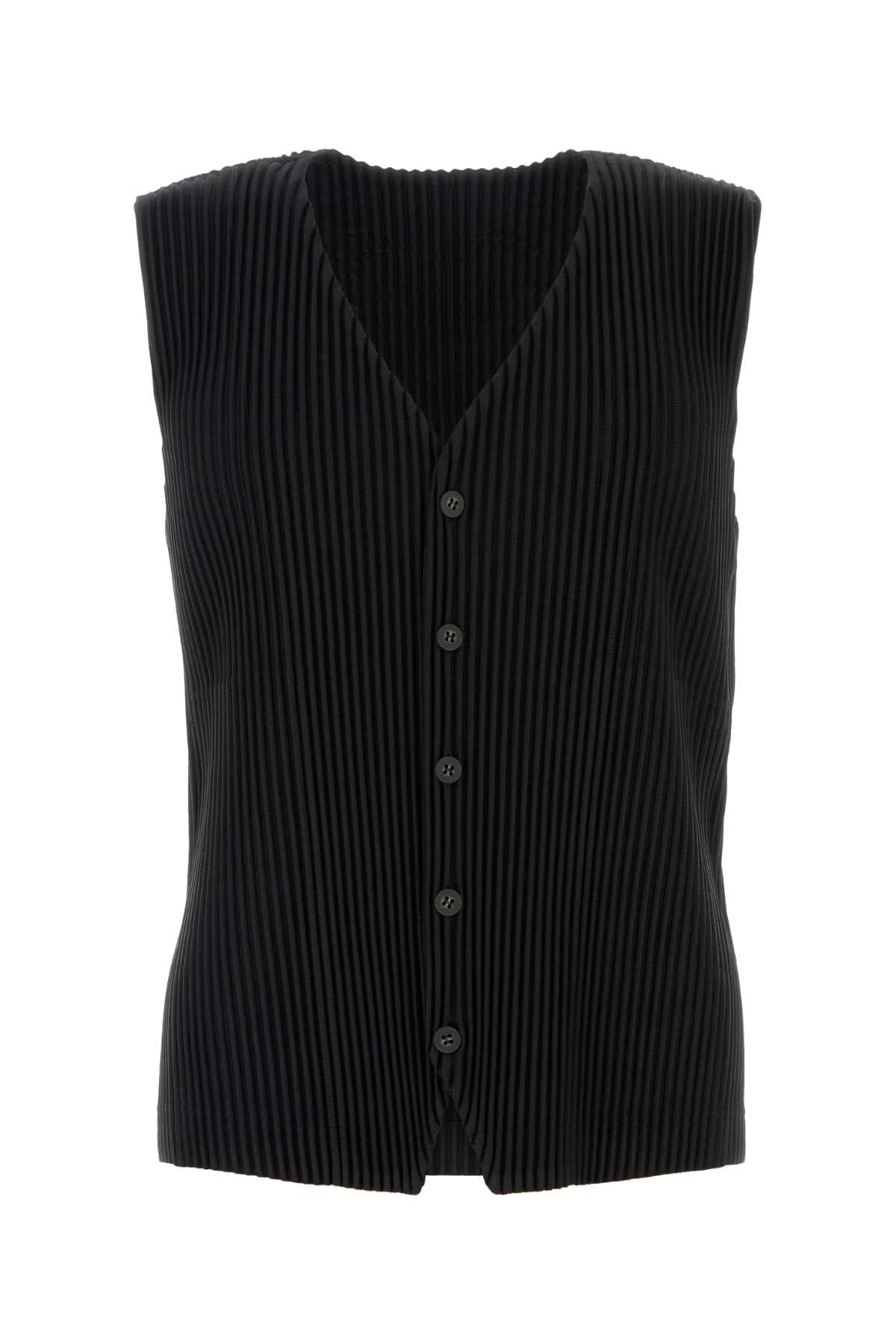 Black polyester vest
