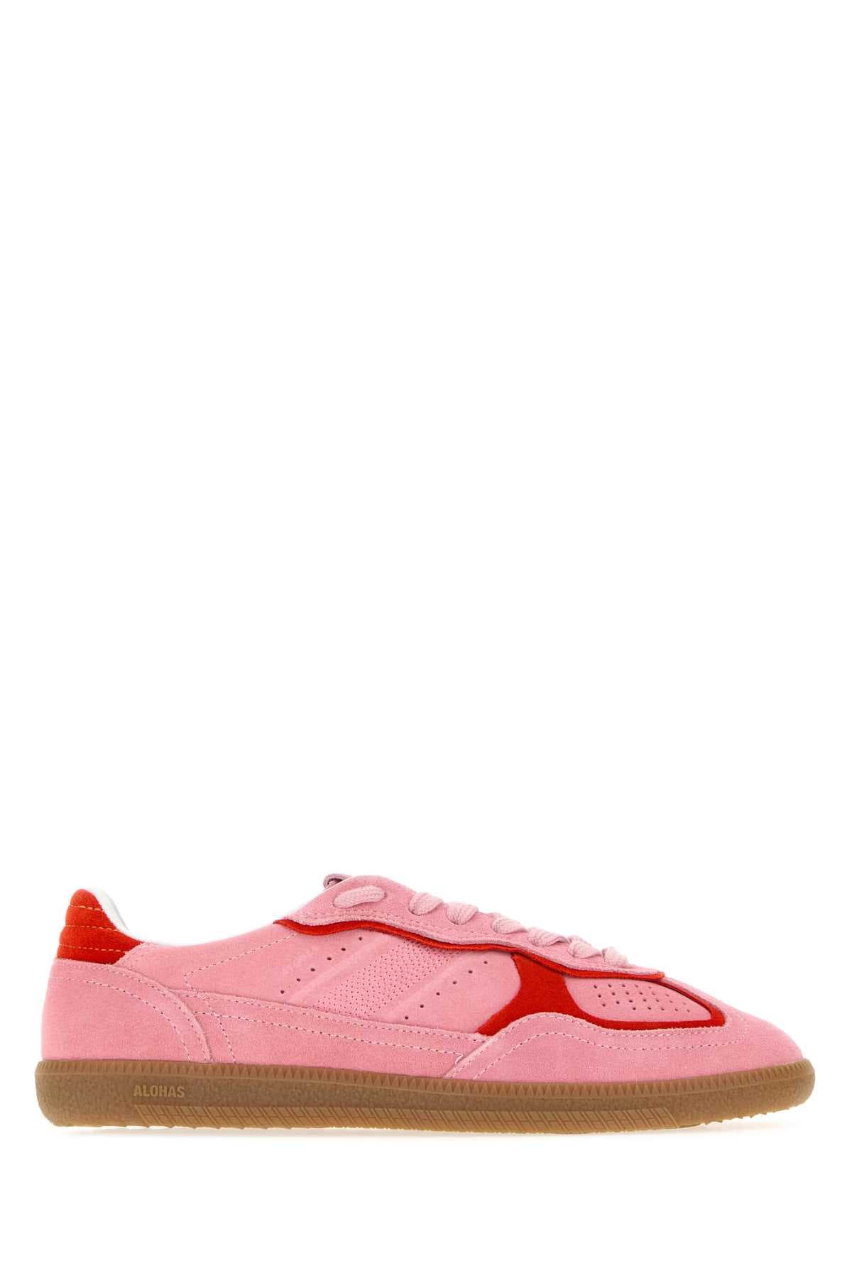 Pink suede TB.490 sneakers