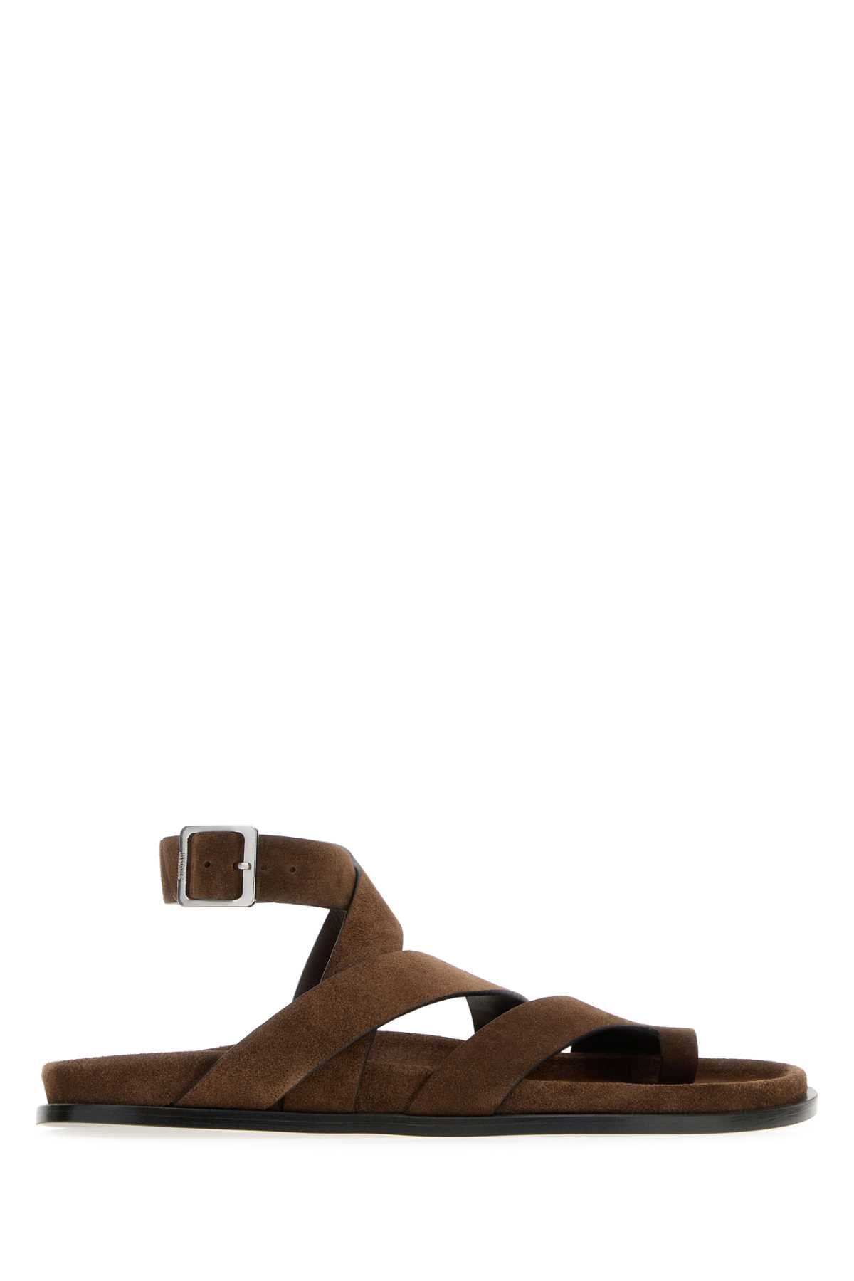 Brown suede Tide thong sandals