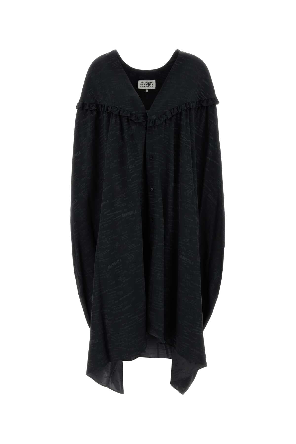 Black jersey shirt dress