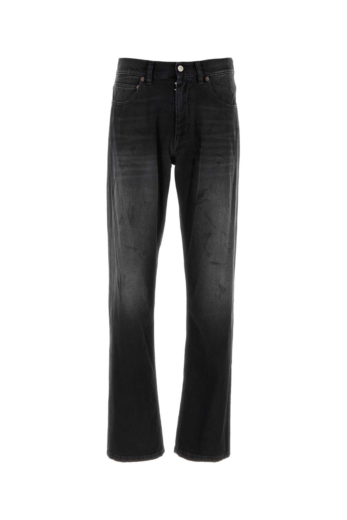 Black denim jeans