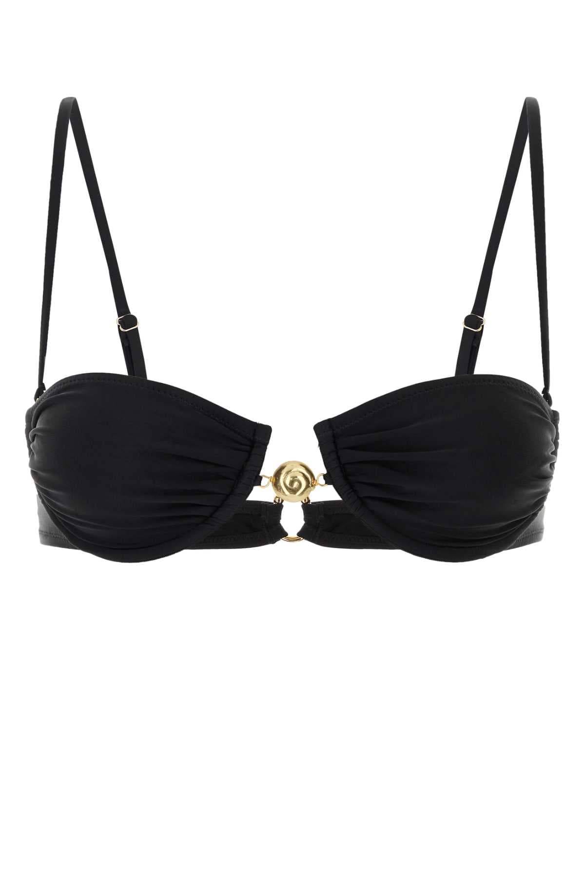Black stretch nylon Hammond 2.0 bikini top