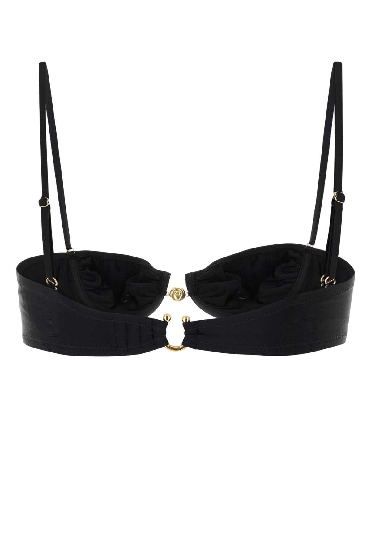 Black stretch nylon Hammond 2.0 bikini top - мініатюра 2