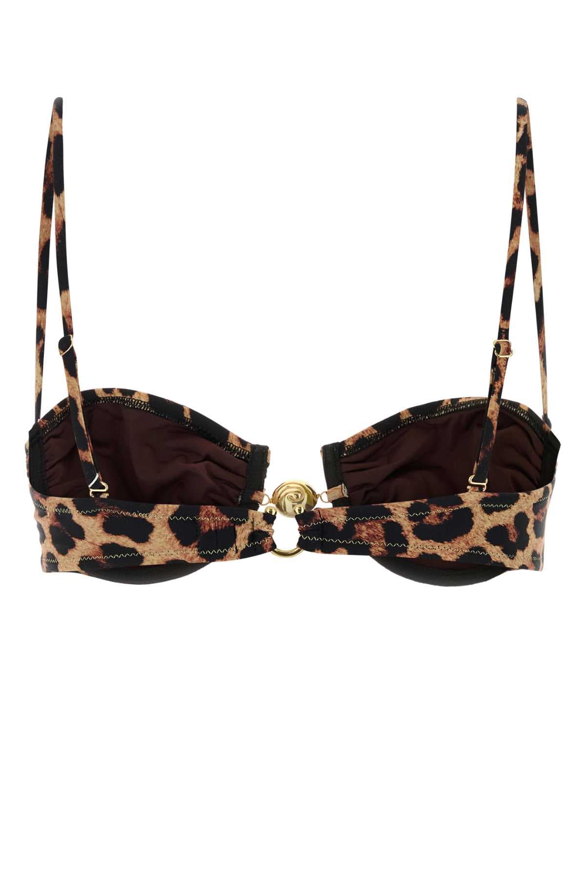 Printed stretch nylon Hammond bikini top - мініатюра 2