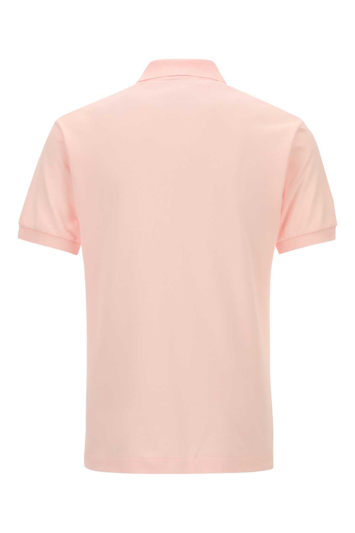 Pastel pink piquet polo shirt - мініатюра 2