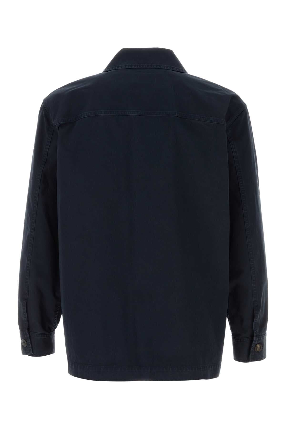 Dark blue cotton shirt - мініатюра 2