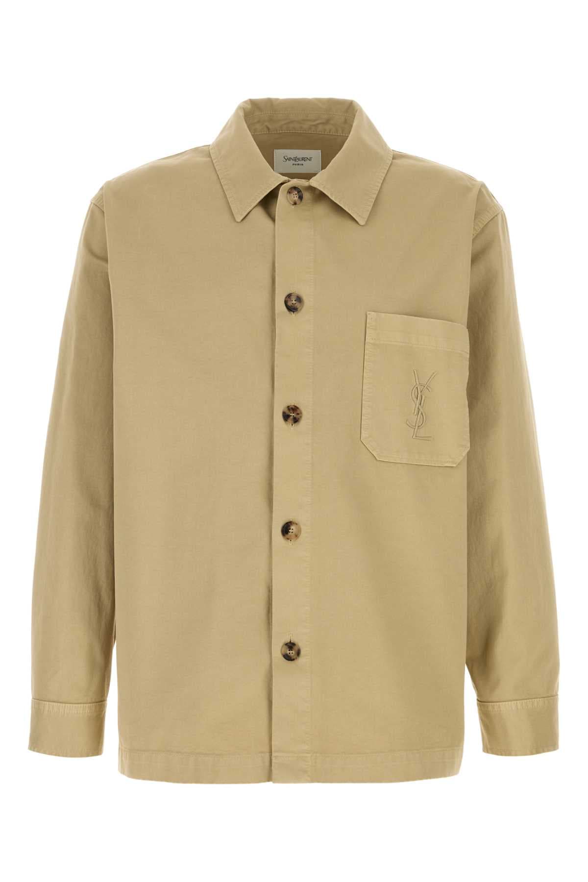 Beige cotton shirt