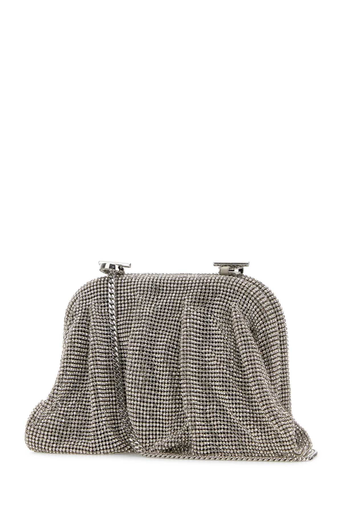 Embellished fabric small Venus clutch - мініатюра 2