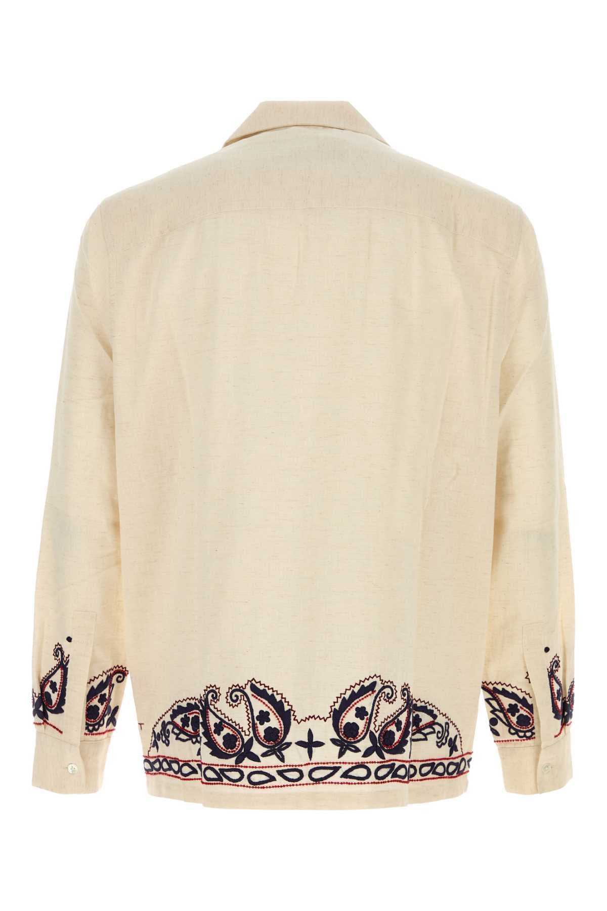 Melange sand silk Memento shirt - мініатюра 2