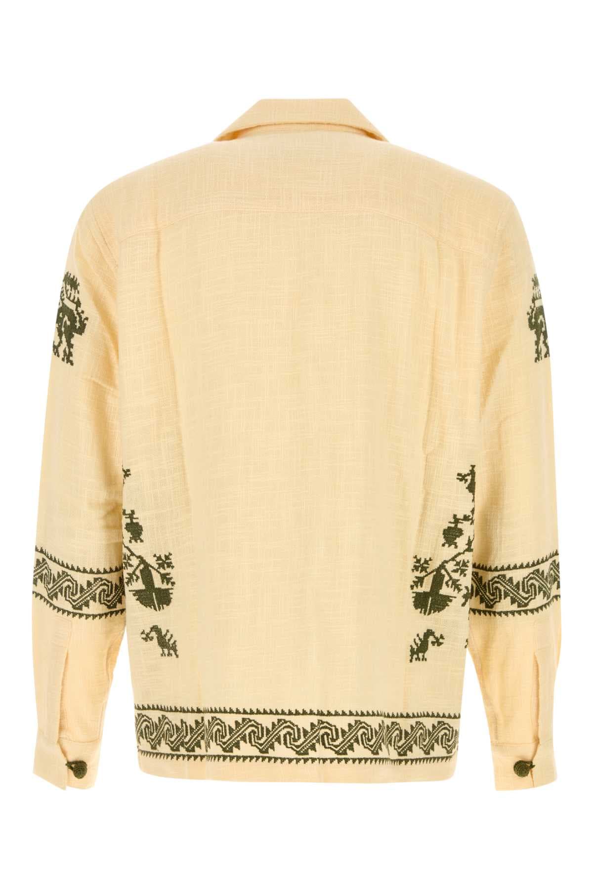Yellow cotton shirt - мініатюра 2