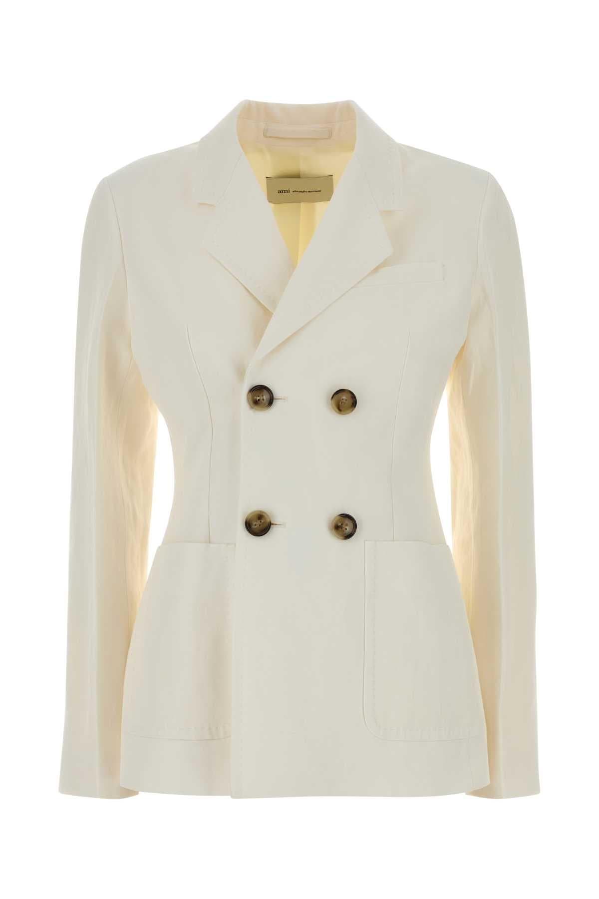 Ivoryy jersey blazer