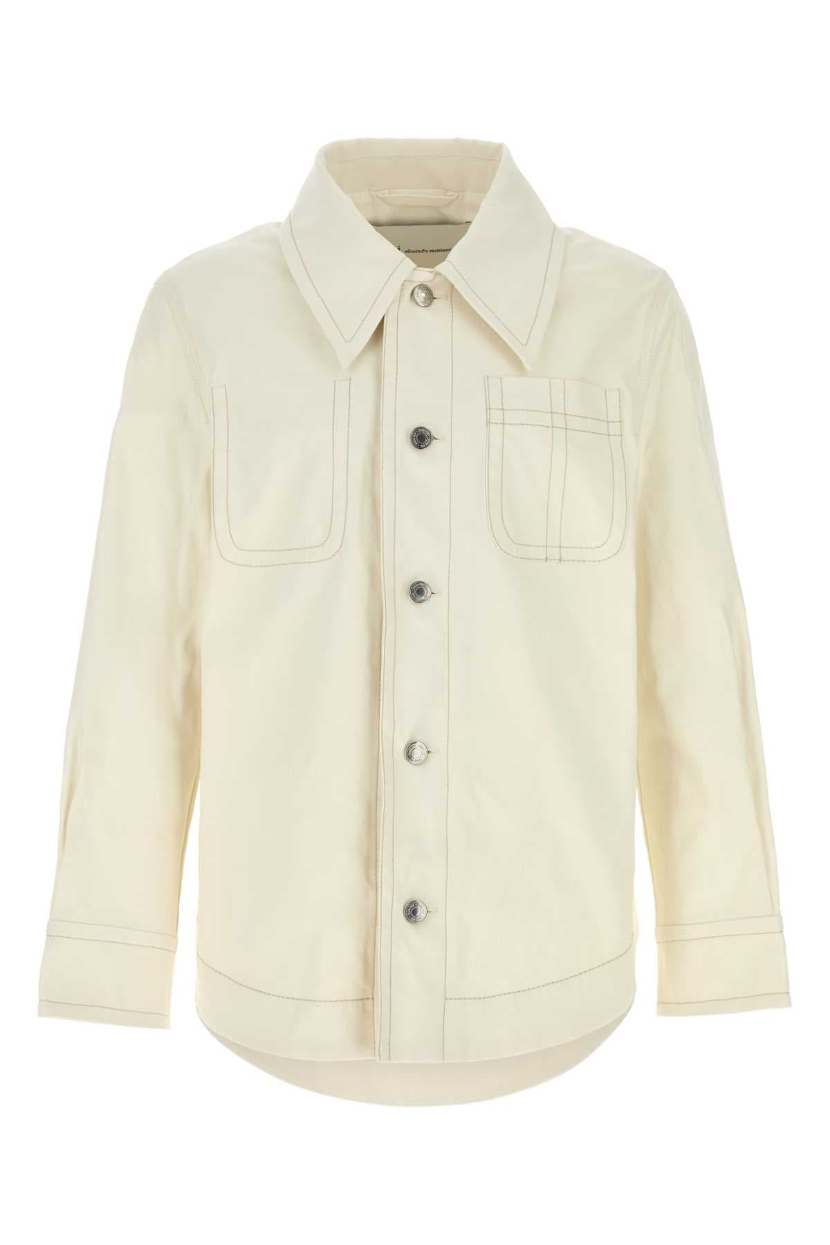 Ivory denim jacket