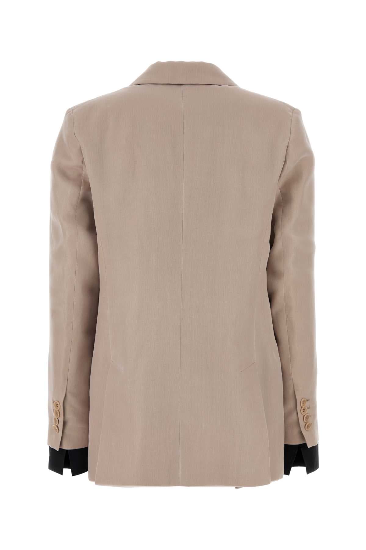 Pink silk Feltro blazer - мініатюра 2