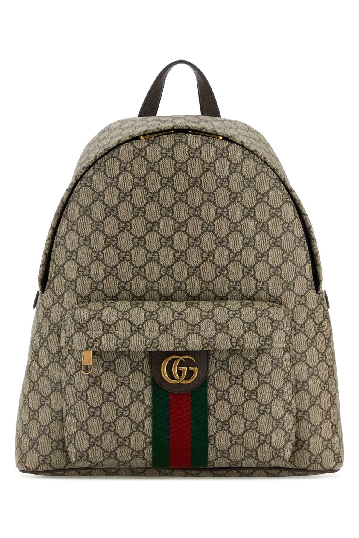 Printed canvas medium Ophidia backpack
