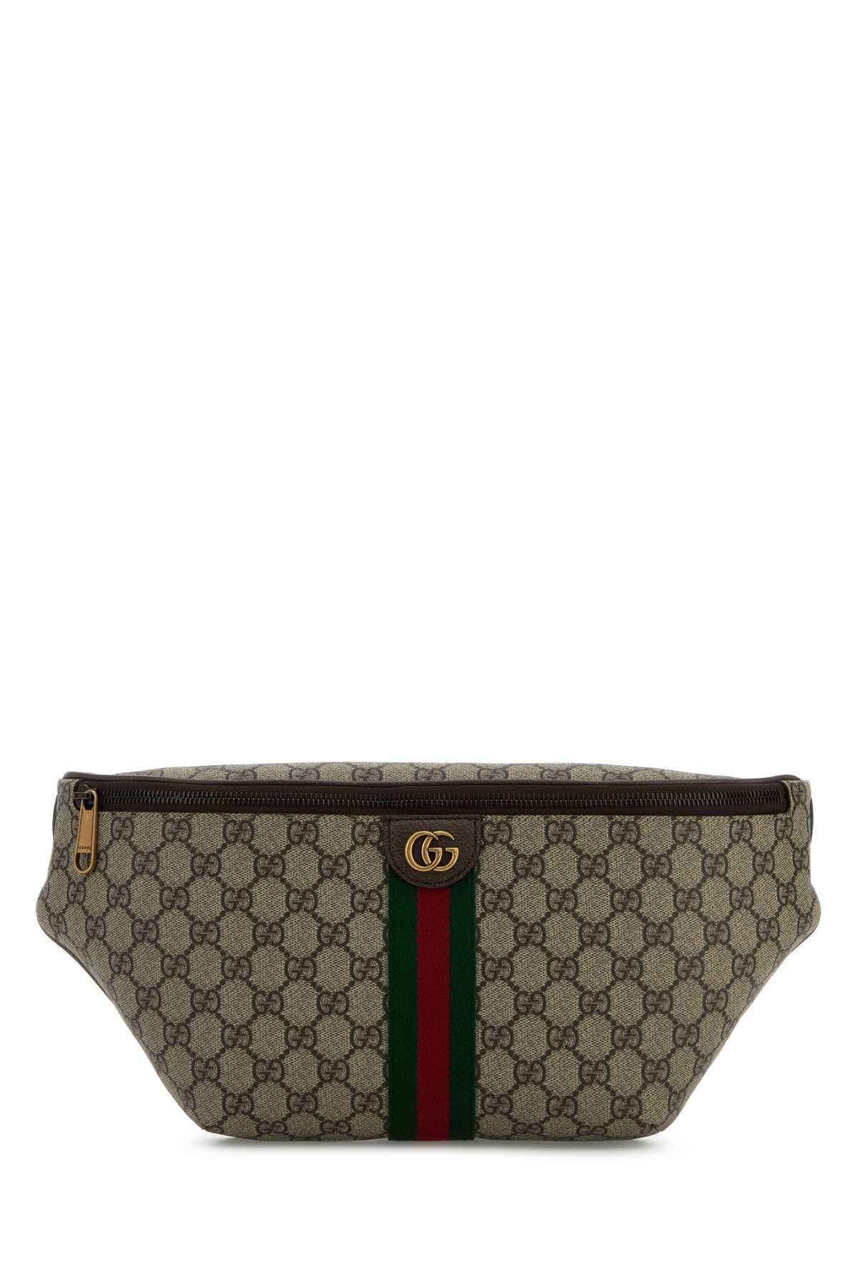 Printed canvas belt bag