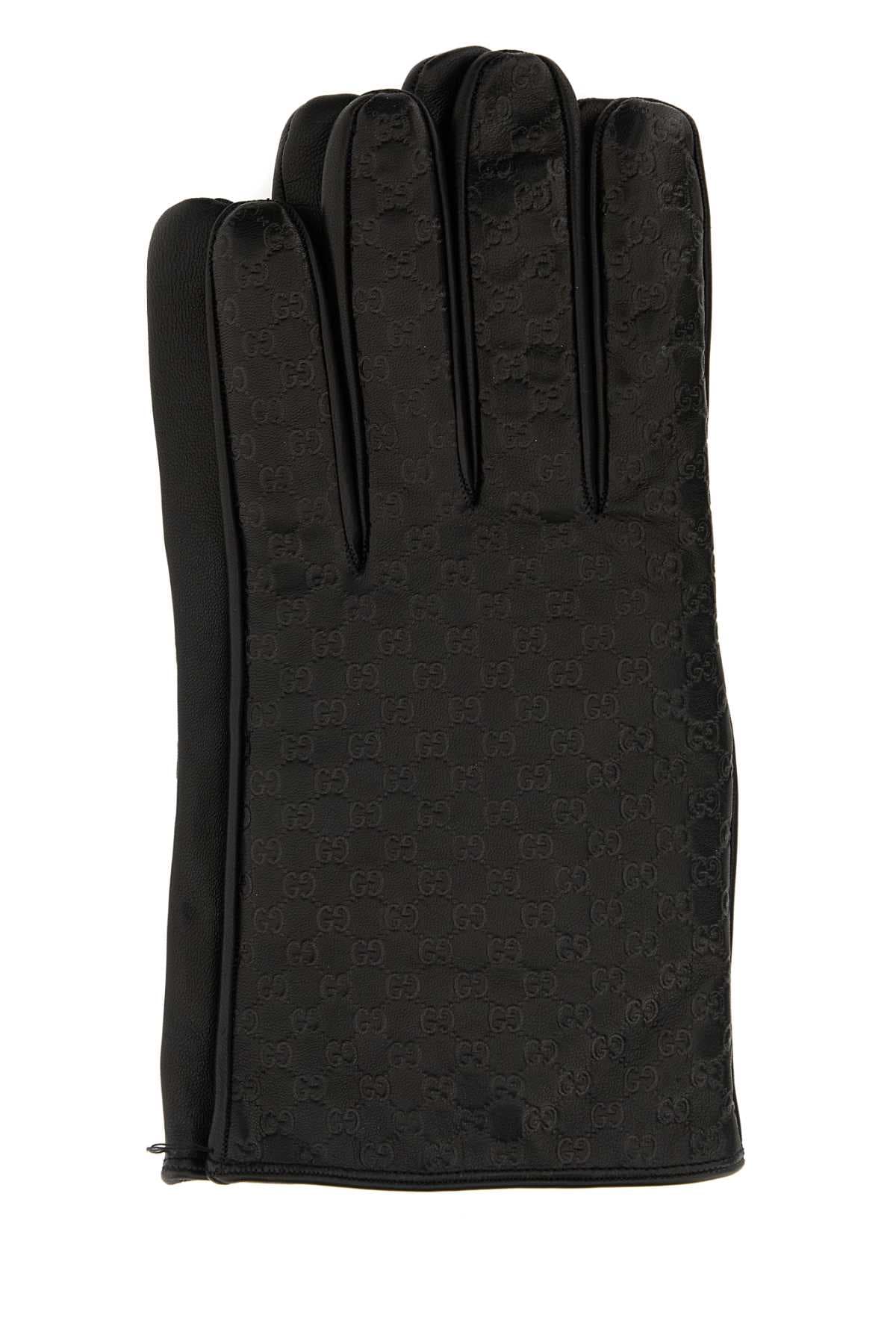 Dark brown nappa leather gloves