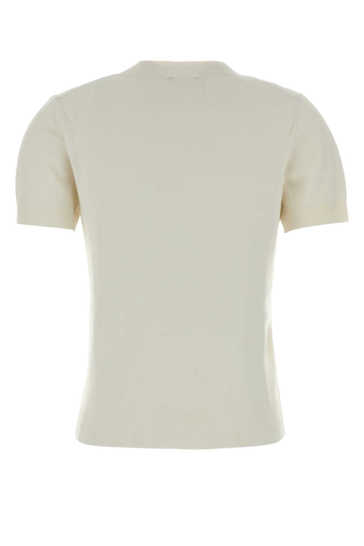 White knit Sunny t-shirt - мініатюра 2