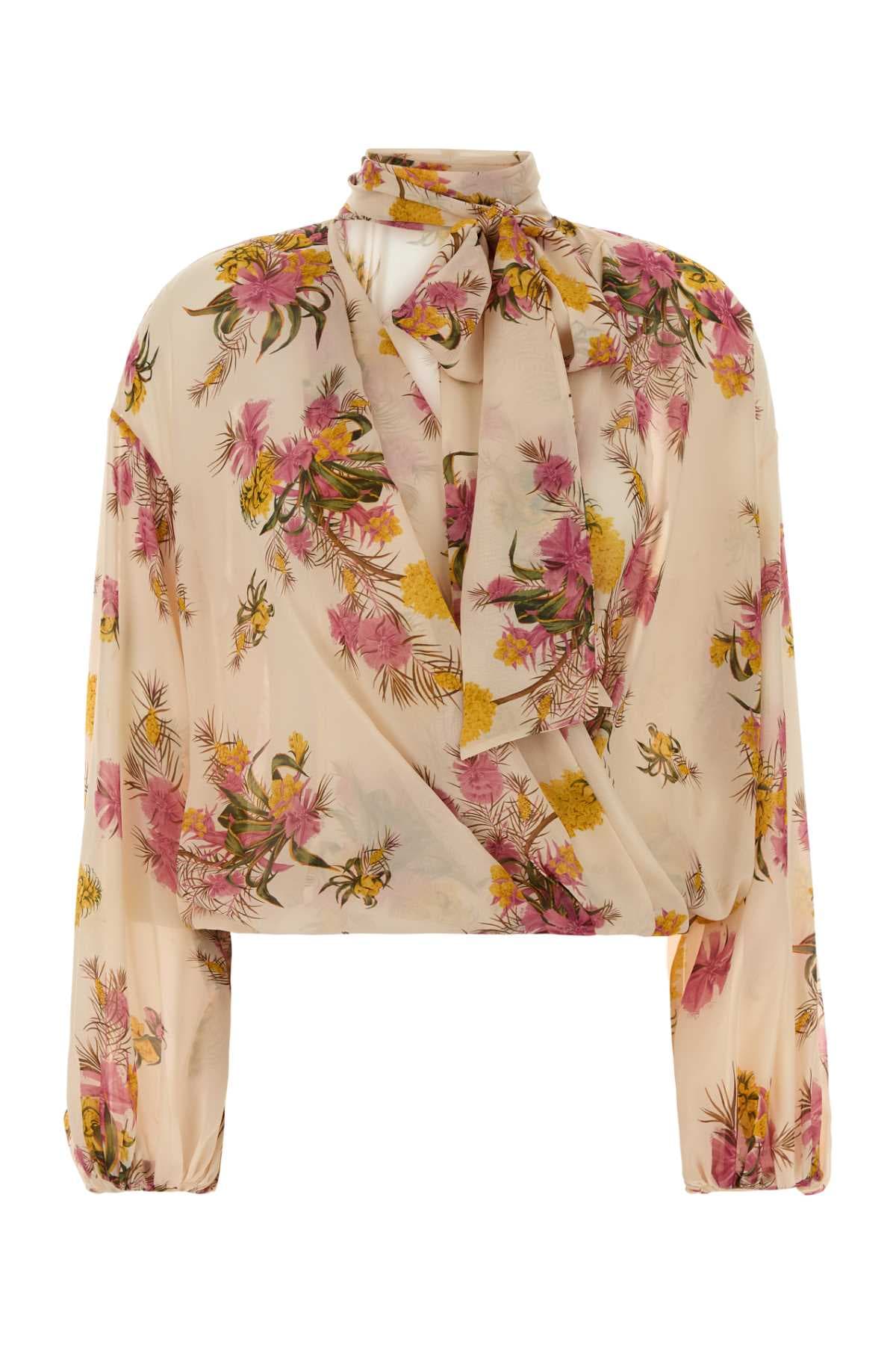Printed georgette blouse