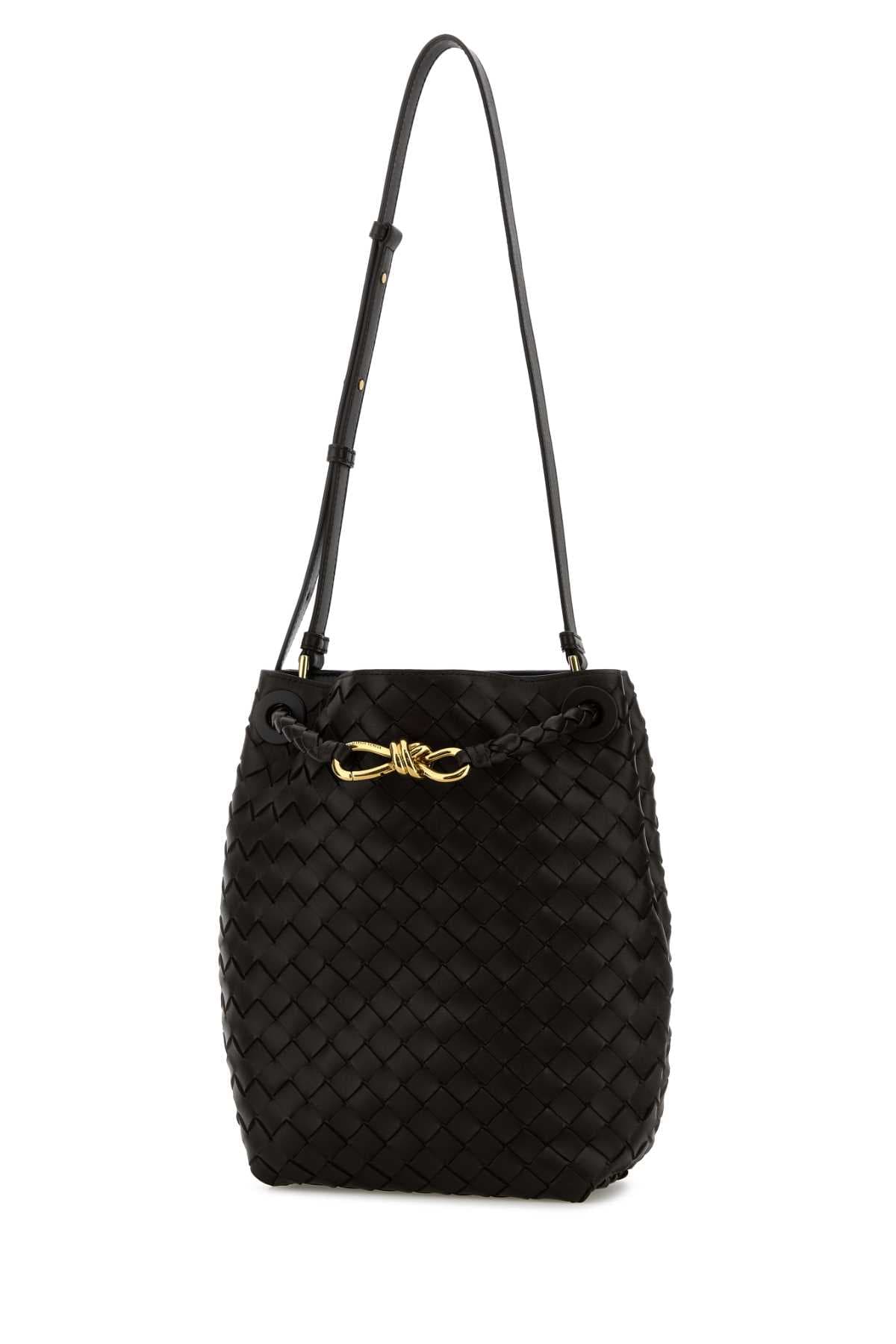 Dark brown leather small Andiamo bucket bag - мініатюра 2