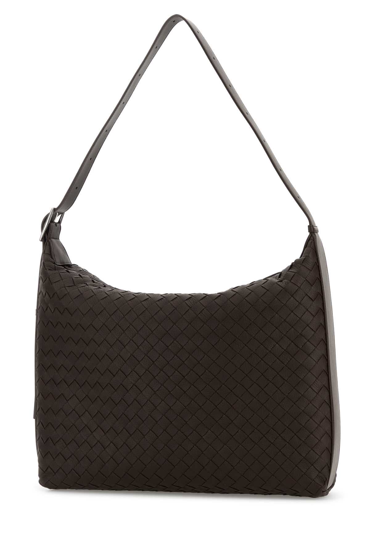 Brown leather Traveller shoulder bag - мініатюра 2