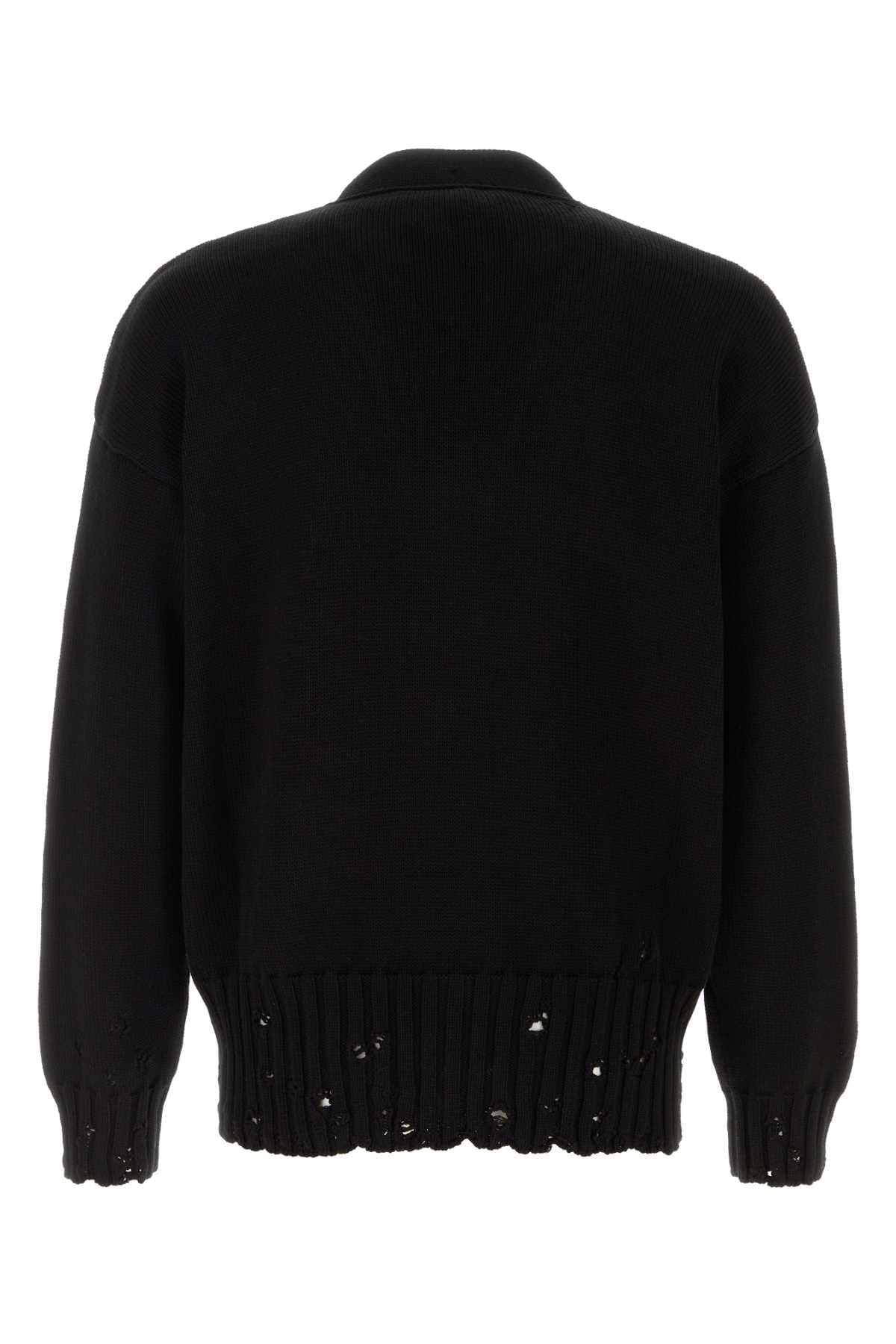 Black cotton cardigan - мініатюра 2