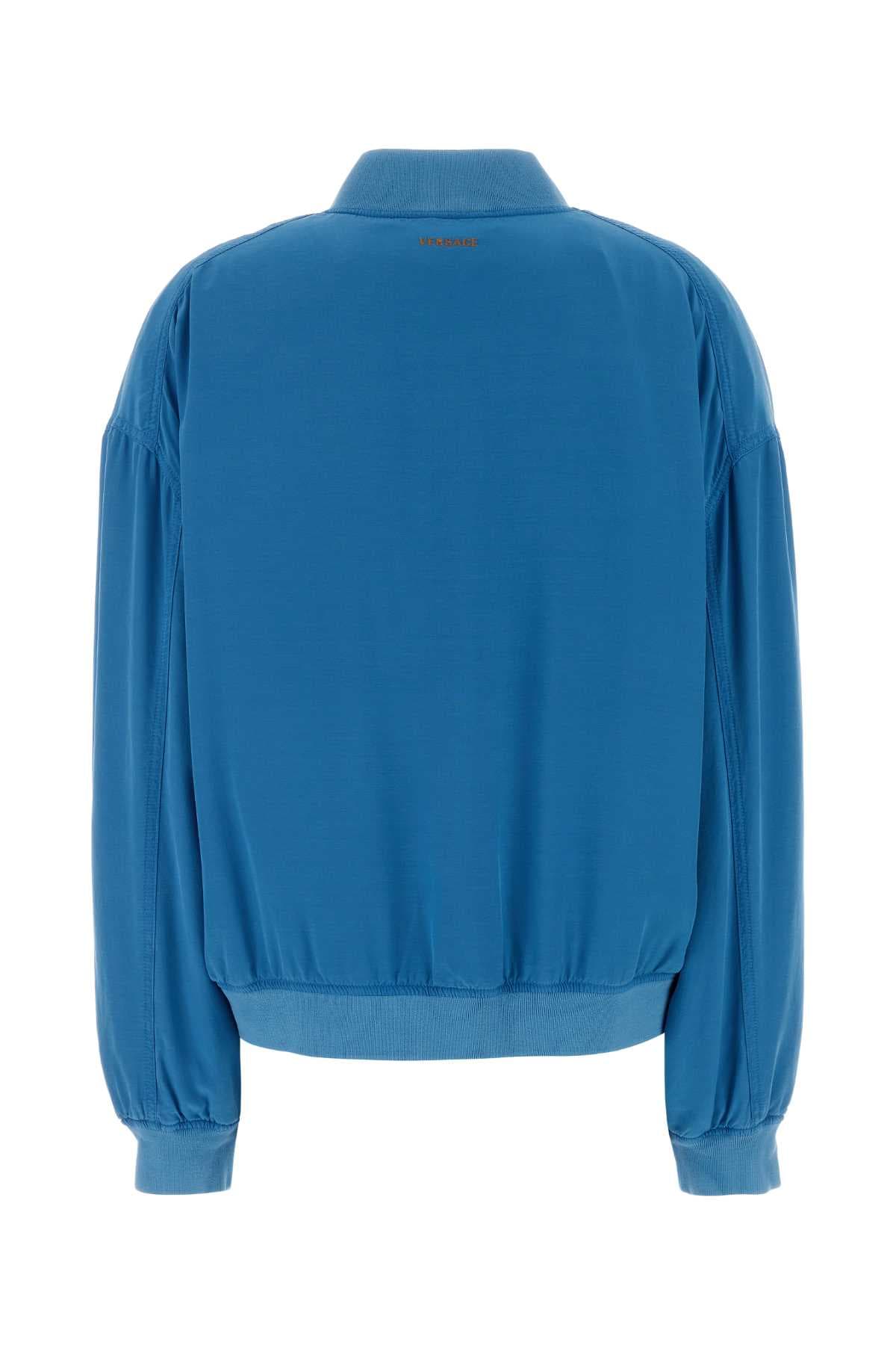 Light-blue poplin jacket - мініатюра 2