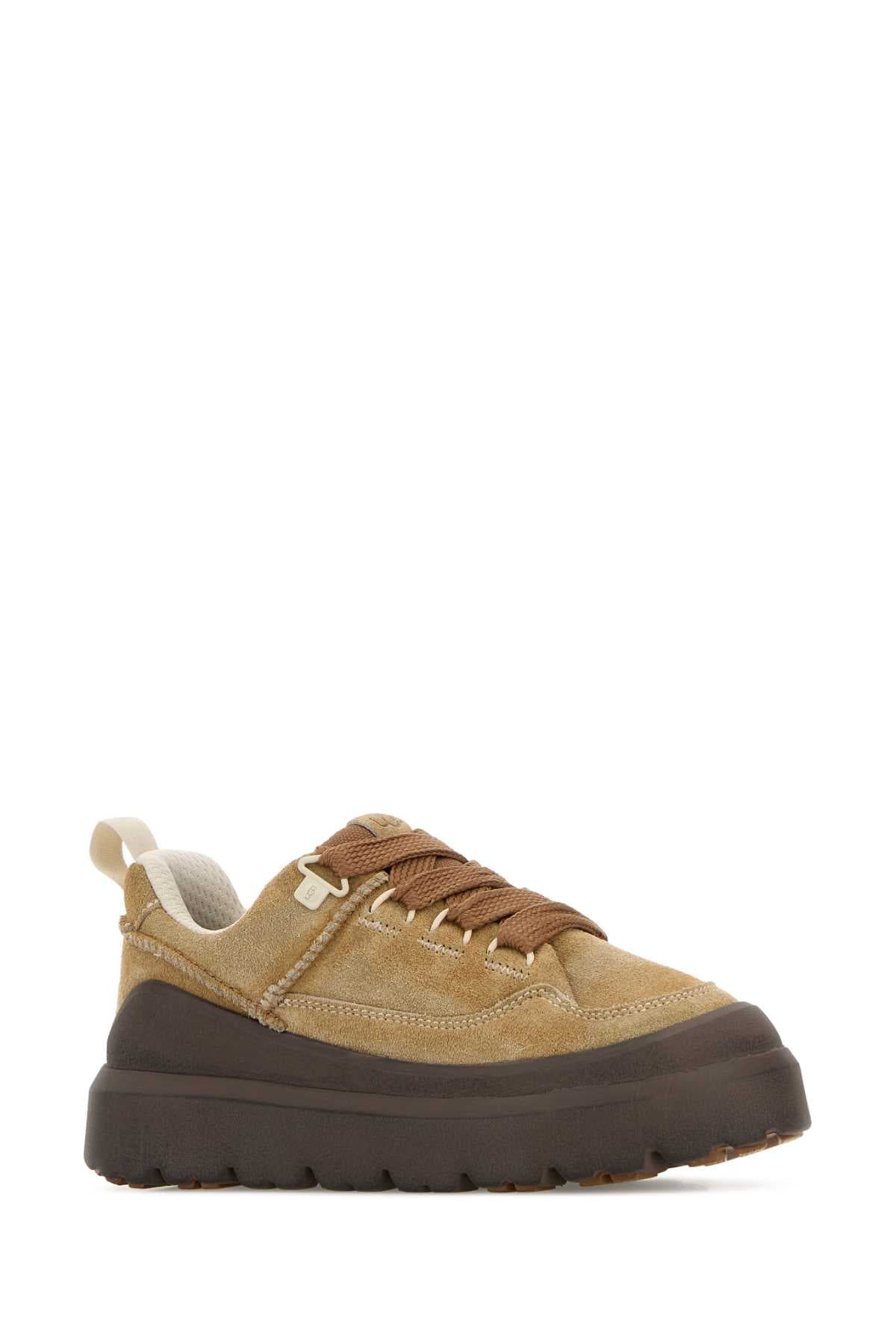 Camel suede Hertiage Utility sneakers - мініатюра 2