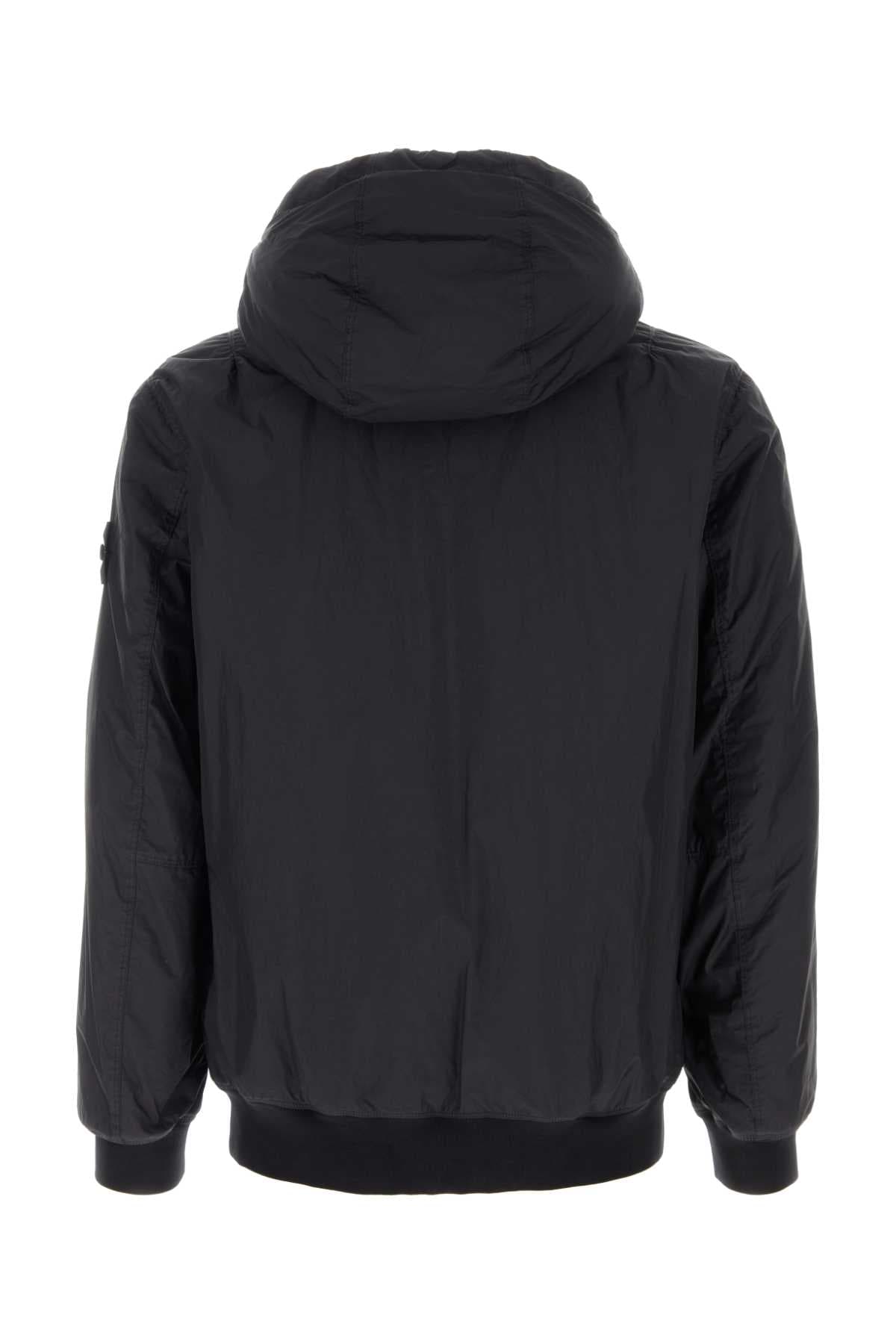 Midnight blue nylon jacket - мініатюра 2