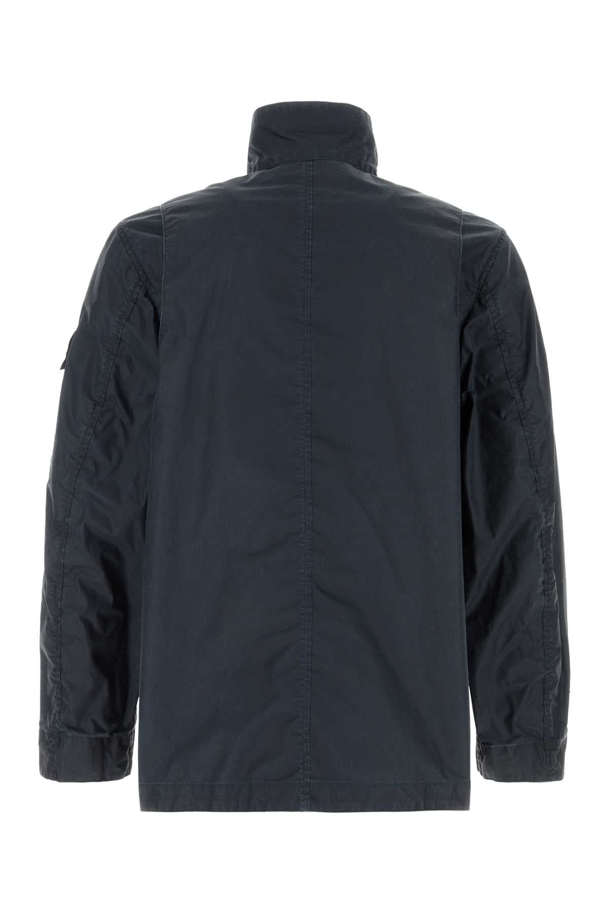 Navy blue polyester blend jacket - мініатюра 2
