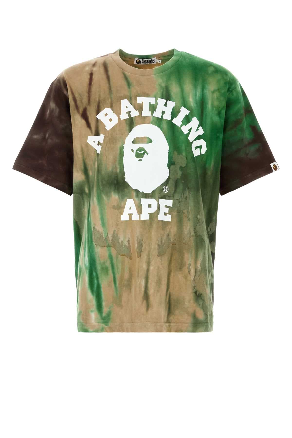 Multicolor cotton oversize t-shirt