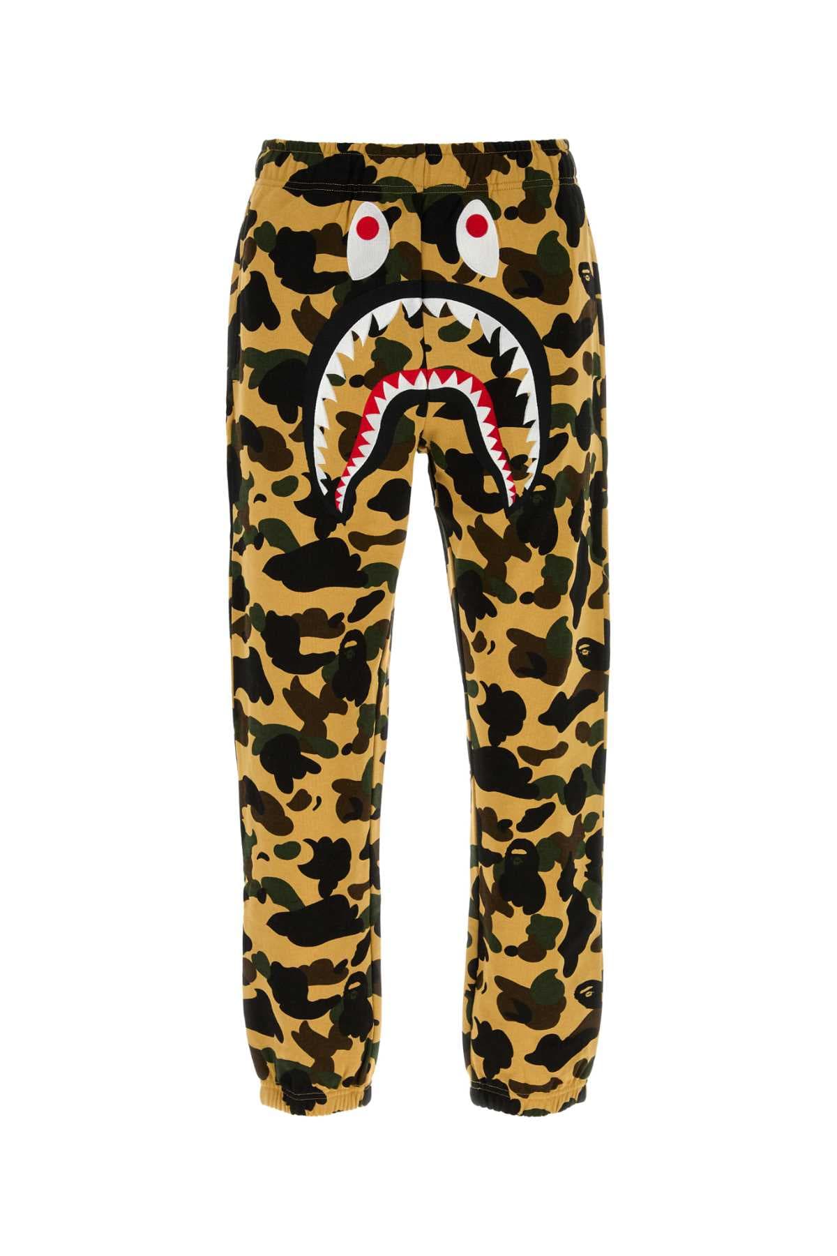 Printed cotton joggers