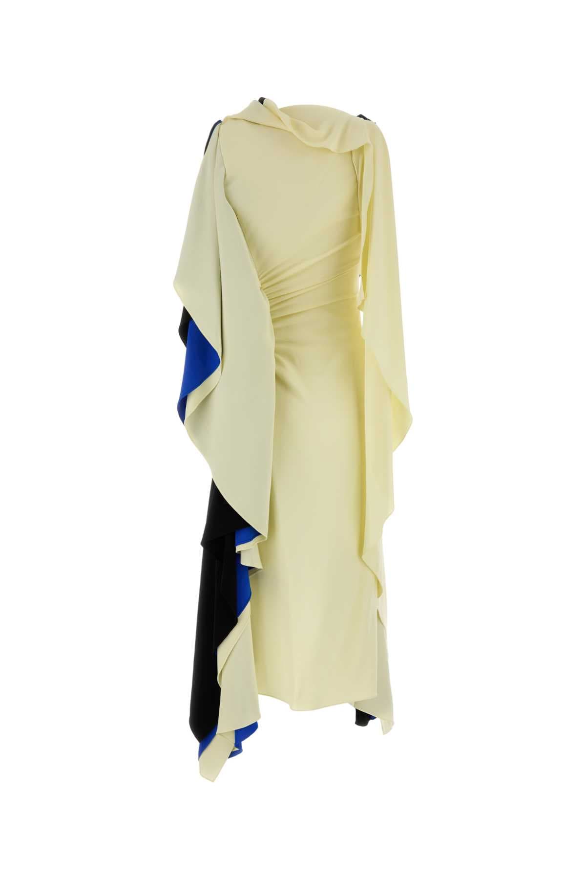Multicolor stretch viscose dress - мініатюра 2