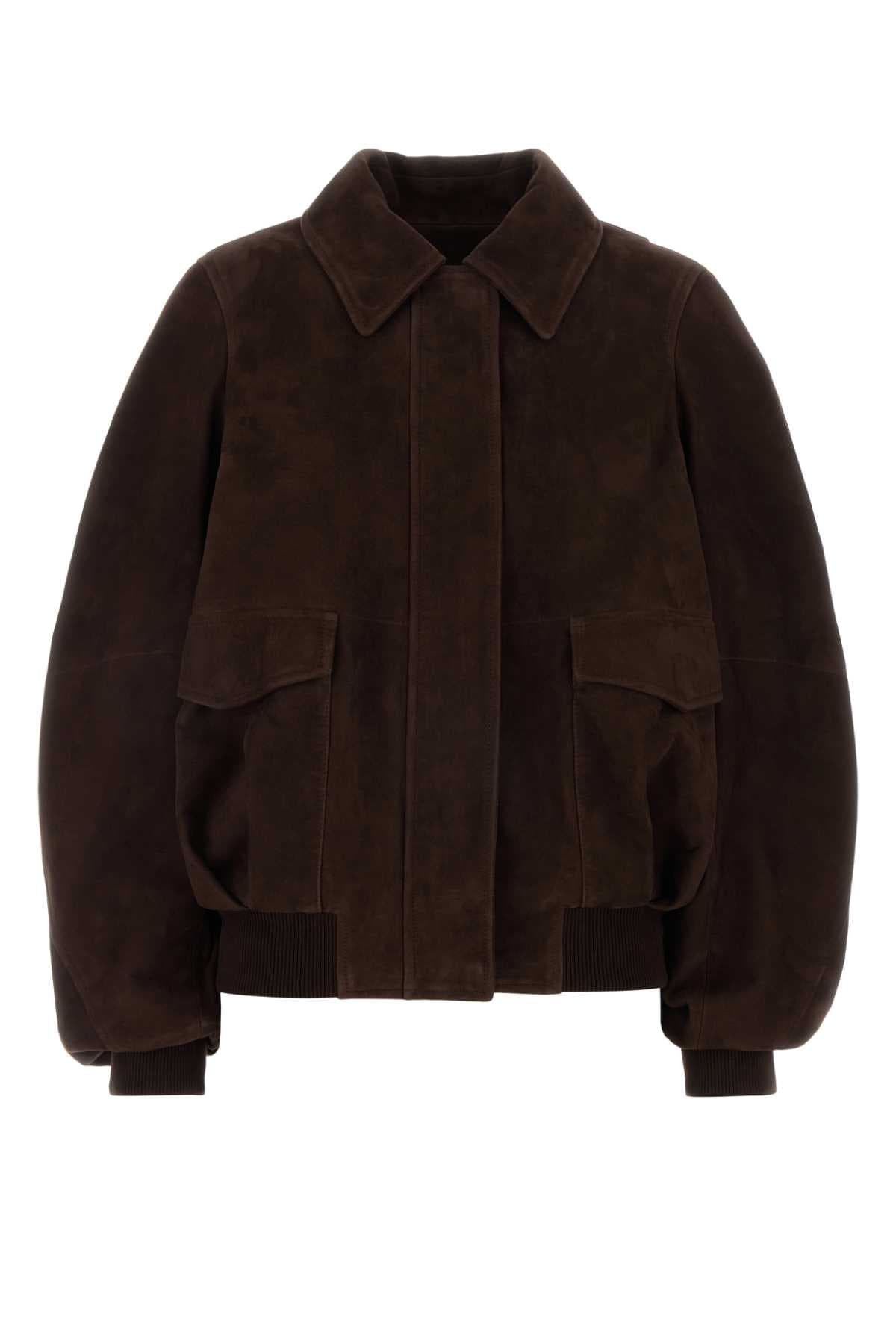 Chocolate suede jacket
