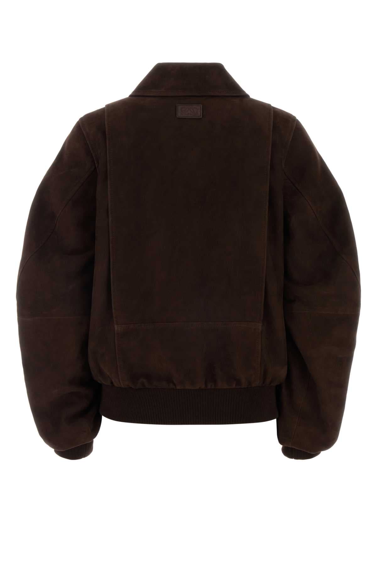 Chocolate suede jacket - мініатюра 2