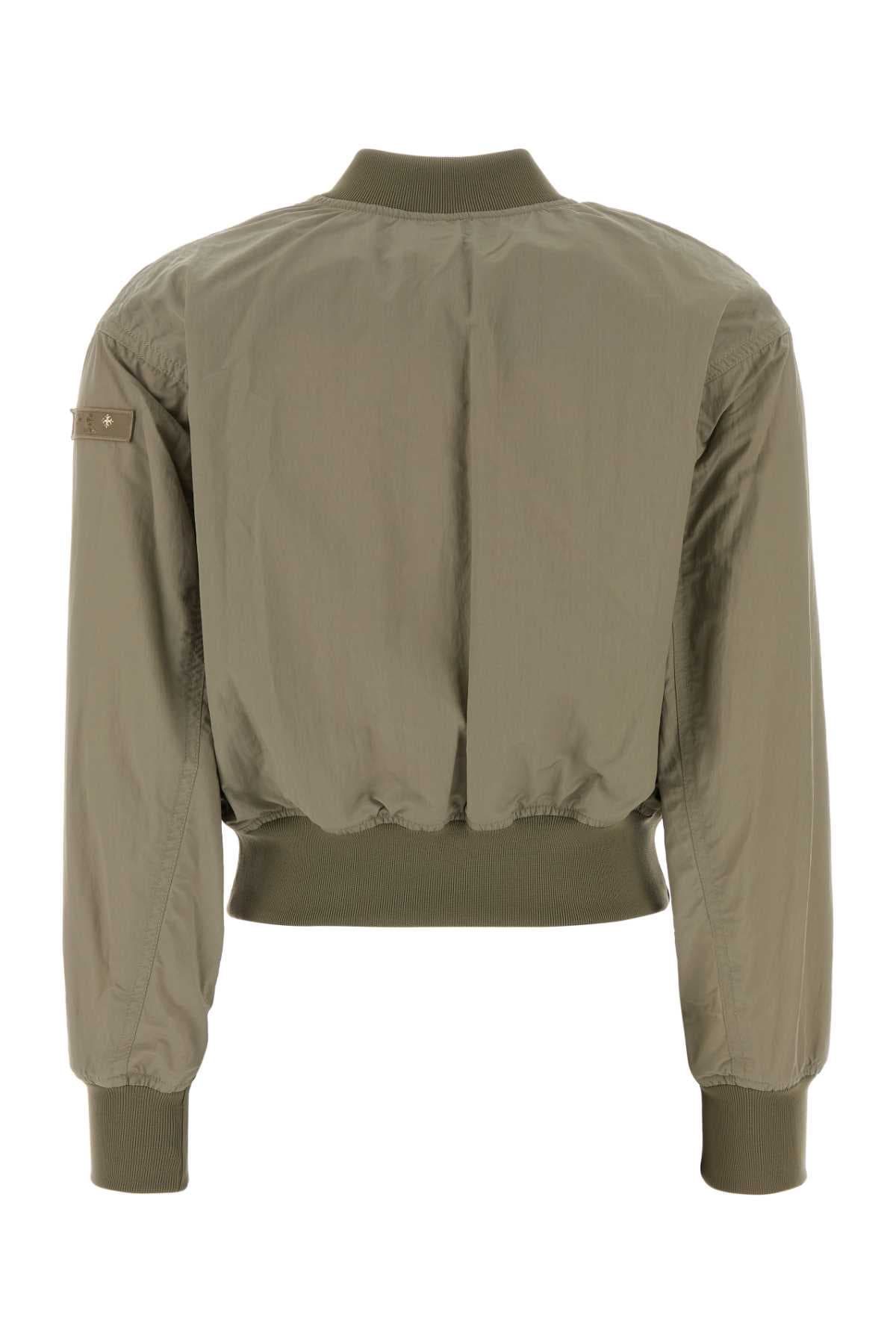Sage green nylon Ottamota bomber jacket - мініатюра 2