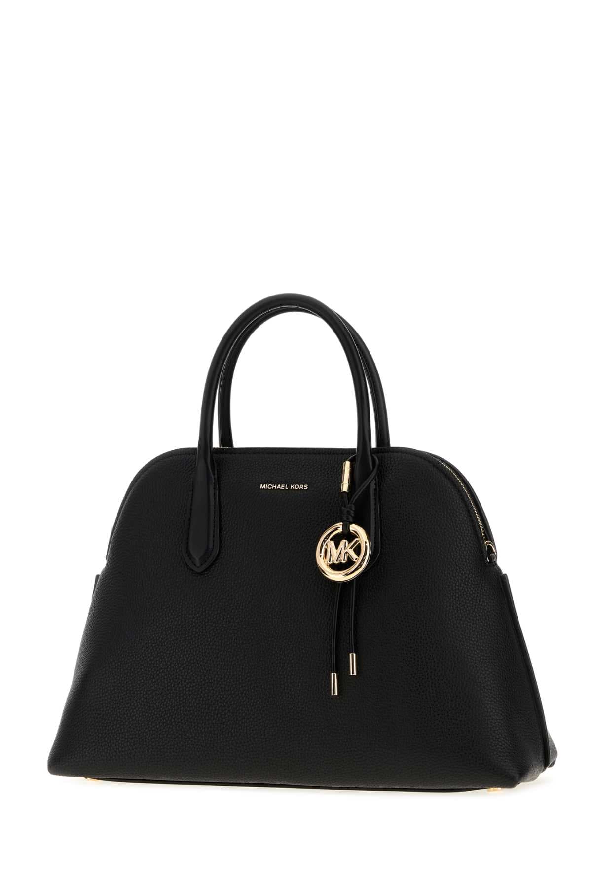Black leather Freddie shopping bag - мініатюра 2