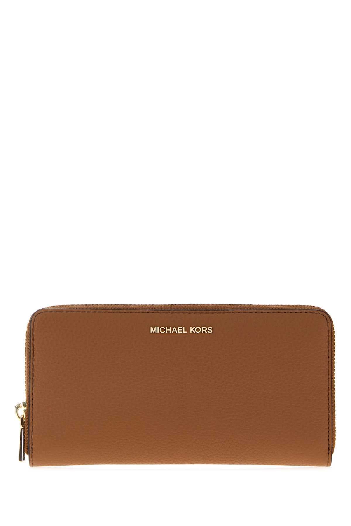 Caramel leather Jet Set wallet