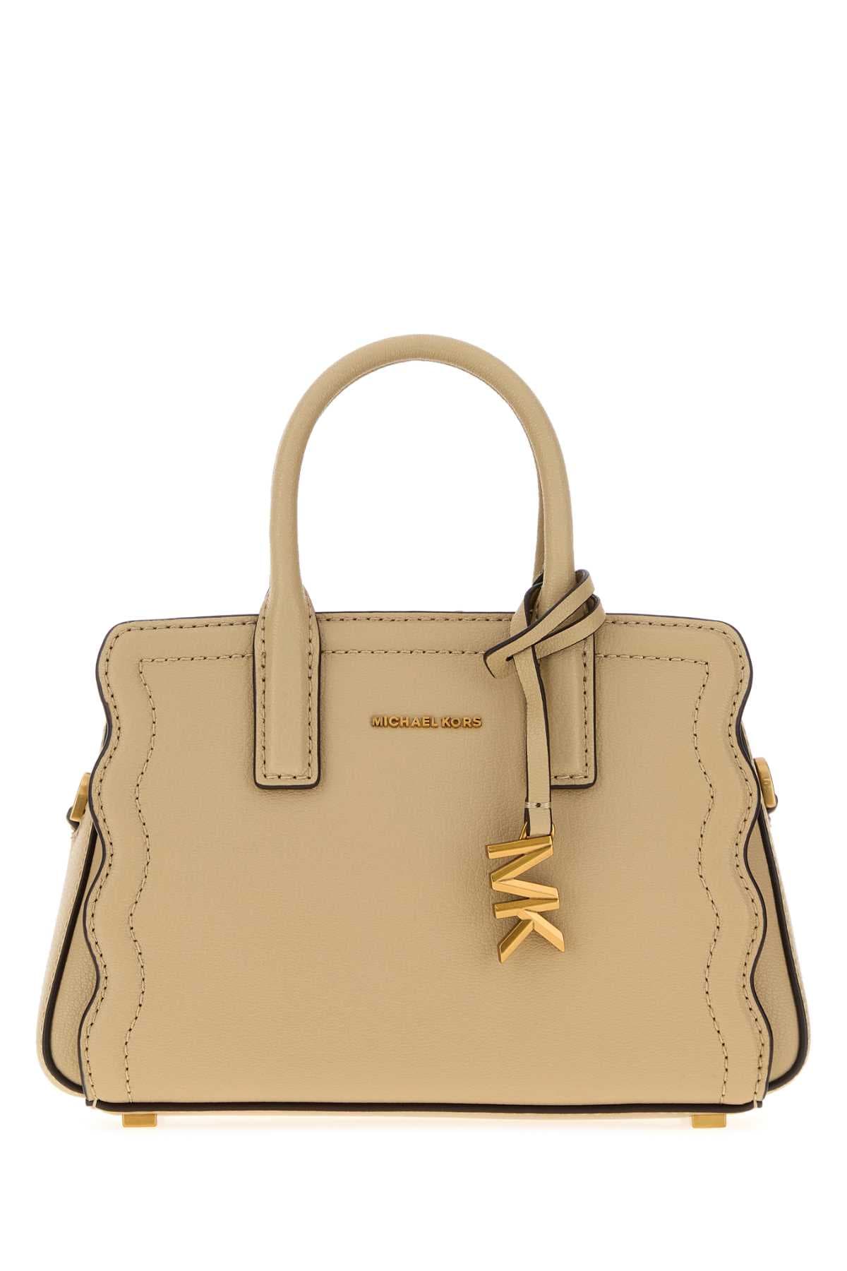 Beige leather Leila handbag