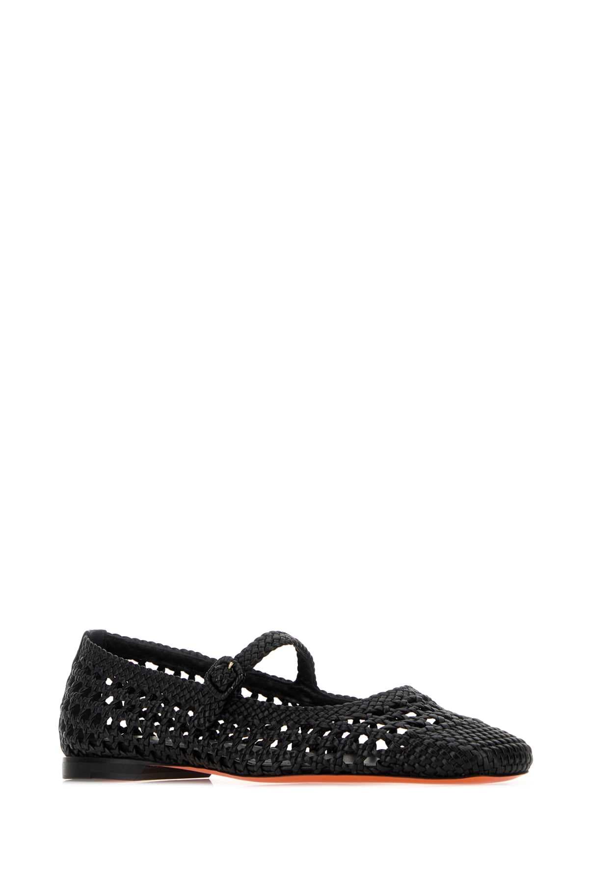 Black leather Luce ballerinas - мініатюра 2