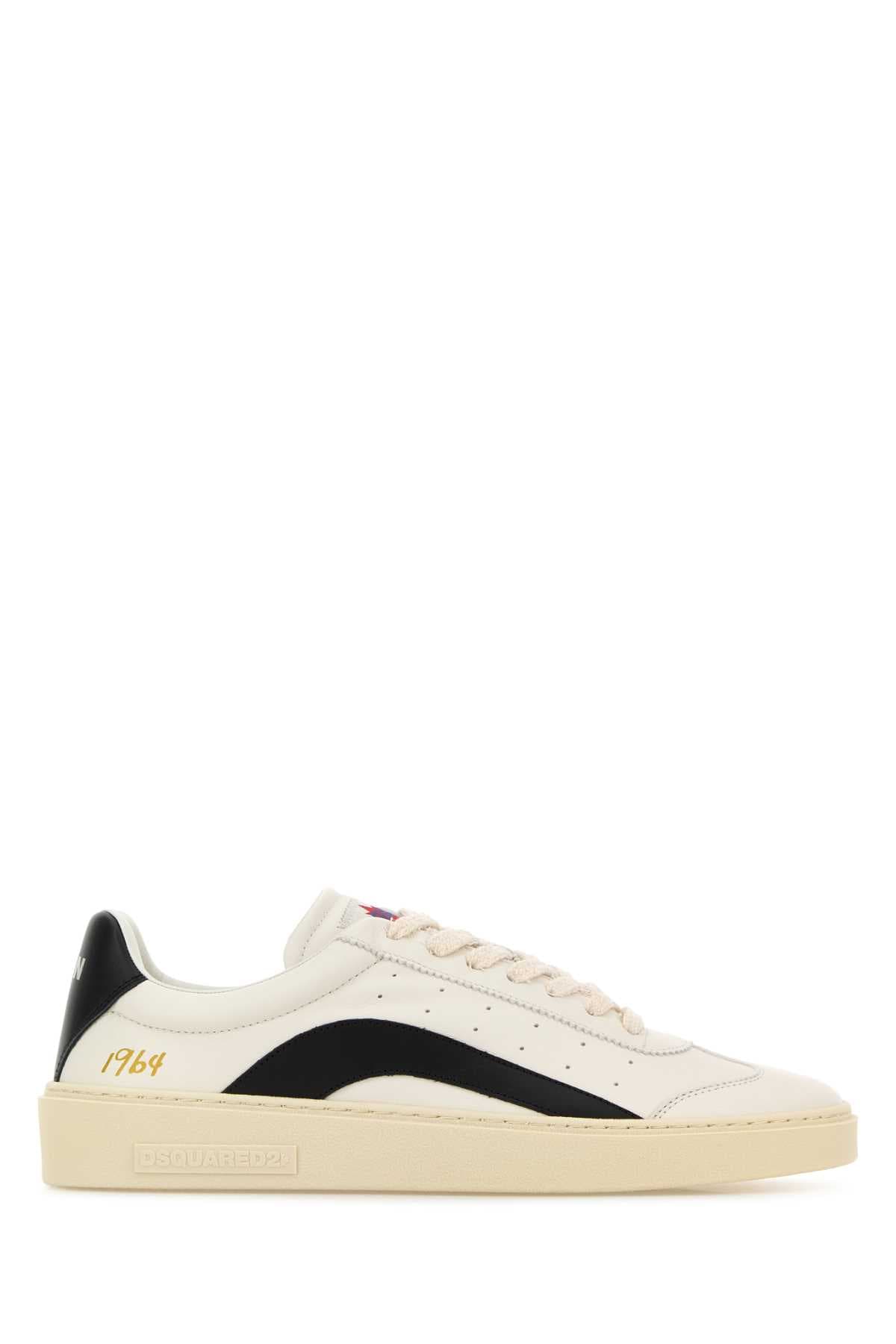 Two-tone leather Rider sneakers