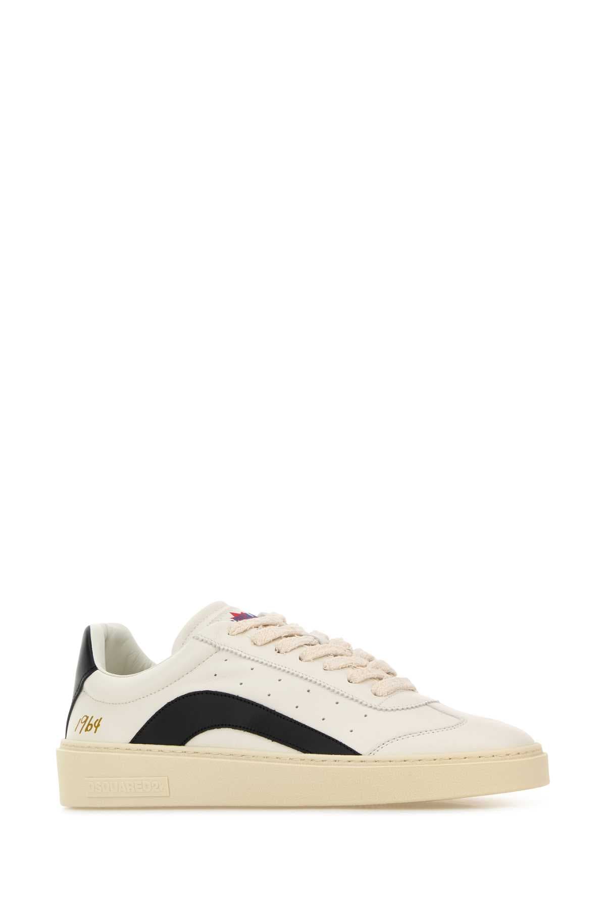 Two-tone leather Rider sneakers - мініатюра 2