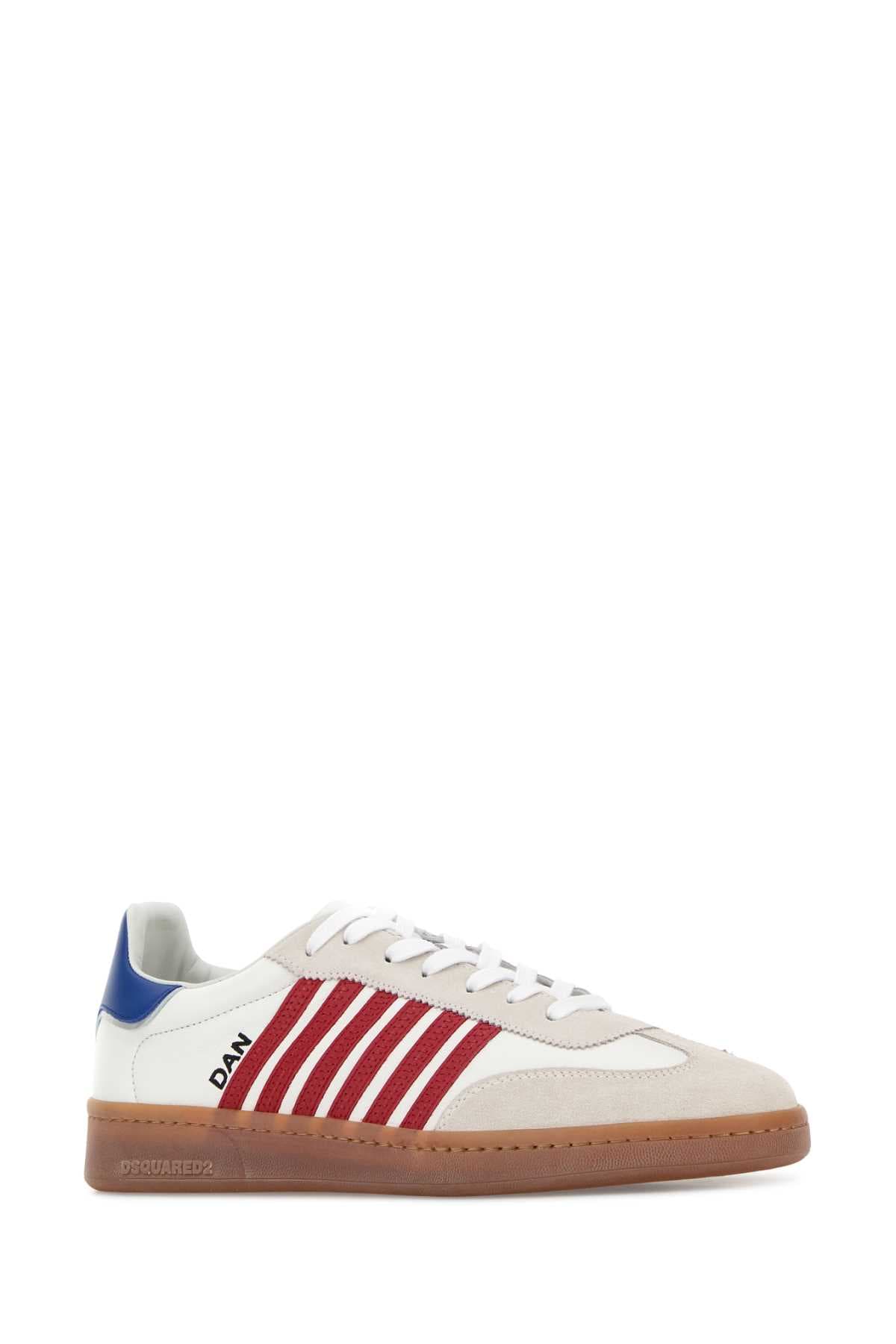 White leather Boxer sneakers - мініатюра 2